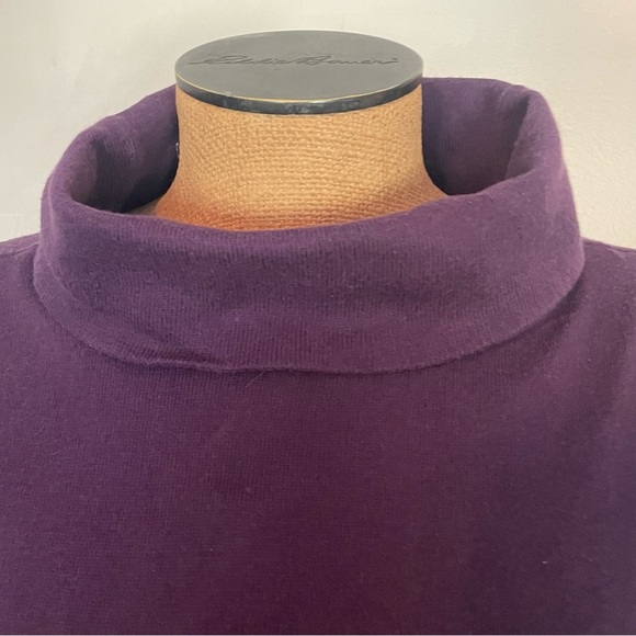 Ann Taylor Factory Purple and Black Sleeveless Turtleneck Dress size XL - Picture 3 of 6